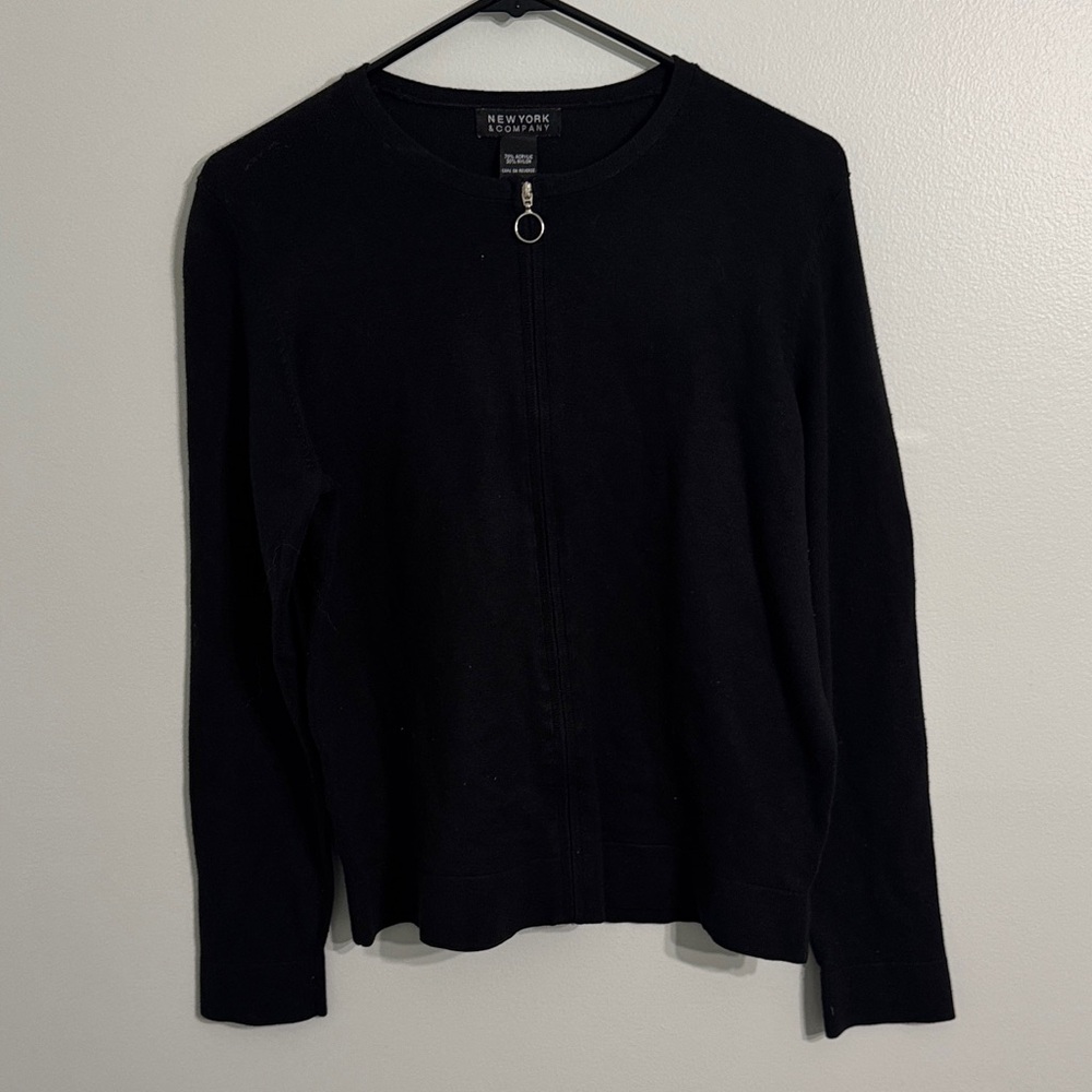 New York & Company Classic Black Cardigan